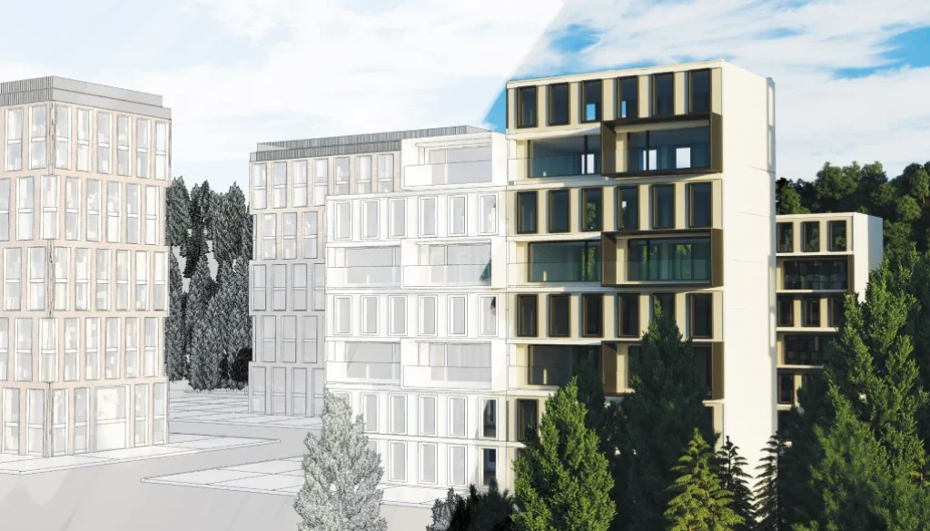 Propuesta arquitectónica de edificio industrializado